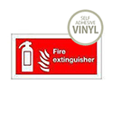 Safety Sign Fire Extinguisher Symbol 100x200mm Self-Adhesive Vinyl Safety Sign Fire Extinguisher Symbol 100x200mm Self-Adhesive Vinyl