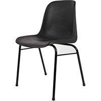Heavy Duty Secondary School & College Poly Stacking Chair Charcoal #SSC Heavy Duty Secondary School & College Poly Stacking Chair Charcoal #SSC