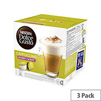 Nescafe Dolce Gusto Skinny, Light Cappuccino Capsules - Makes 24 Drinks Fat Free, No Added Sugar. Full Bodied Espresso Intense with Rich Velvety Crema. Only 50 Calories a Cup Nescafe Dolce Gusto Skinny, Light Cappuccino Capsules - Makes 24 Drinks Fat Free, No Added Sugar. Full Bodied Espresso Intense with Rich Velvety Crema. Only 50 Calories a Cup