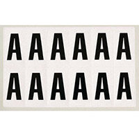 Adhesive Label Bin Sticker Letter A HxW 90x38mm Black Text On White