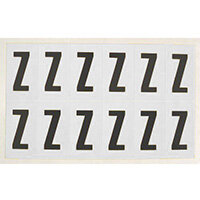 Adhesive Label Bin Sticker Letter Z HxW 90x38mm Black Text On White