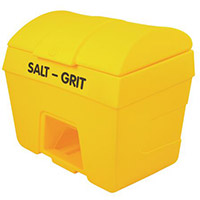 400L Heavy Duty Plastic Salt & Grit Bin With Hopper Feed 400L Capacity