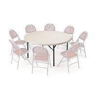Polyfold Lightweight Folding Table Circular 1524mm Dia Polyfold Lightweight Folding Table Circular 1524mm Dia