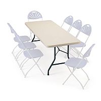 Polyfold Lightweight Folding Table Rectangular L 1220mm Polyfold Lightweight Folding Table Rectangular L 1220mm