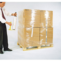 Clear Polyethylene Stretch Wrap 1 Carton 6 Rolls Medium Duty 17 Microns W400mm x 300m