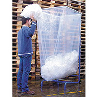 Large Capacity Bin Liners Rubbish Bags Pack of 20 2500L HxWxL 2900x1100x600
