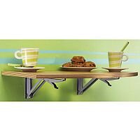 Wall Mounted Folding Table Large Rectangular Straight Edge 800x400mm Wall Mounted Folding Table Large Rectangular Straight Edge 800x400mm