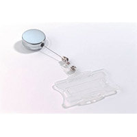 Heavy Duty Chrome Badge Reel Pack of 10