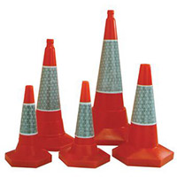 Traffic Cones 750mm High Pack of 3