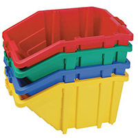 Large Storage Bin Complete With Opening Lid Sold Singly Choice Of Four Colours Blue