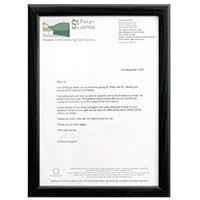 Black Wood Finish A4 Certificate Frame 5 Pack