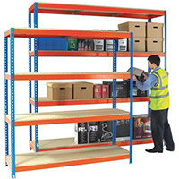 Extra Shelf For 1500mm Wide 450mm Deep Heavy Duty Boltless Chipboard Shelving 600Kg Capacity For SY379024 & SY379046