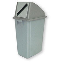 Recycling Bin Containers With Slotted Grey Lid 60L