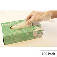 Powder Free Vinyl Disposable Gloves Size M Pack of 100 Powder Free Vinyl Disposable Gloves Size M Pack of 100