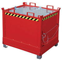 Bottom Hinged Skip/Container Red 1000kg Capacity SY386337