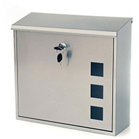 Aire Post Box With Viewing Window Stainless Steel