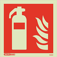 Photoluminescent Fire Extinguisher Location HxW 150x150mm Photoluminescent Fire Extinguisher Location HxW 150x150mm