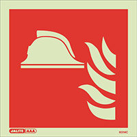Photoluminescent Fire Extinguisher Identification Sign Fire Point HxW 150x150mm Photoluminescent Fire Extinguisher Identification Sign Fire Point HxW 150x150mm