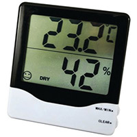 Thermo-Hygrometer Displays Both the Temperature and the Humidity