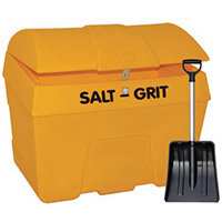 200L Grit Bin With Hasp And Shovel