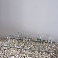 Staggered Height Cycle Rack 5 Bike Capacity