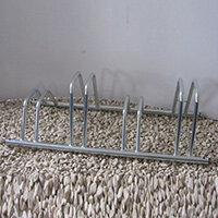 Staggered Height Cycle Rack 4 Bike Capacity