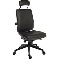 24 Hour Executive Ergonomic Task Operator Office Chair With Headrest Leather Look With Nylon Base 24 Hour Executive Ergonomic Task Operator Office Chair With Headrest Leather Look With Nylon Base