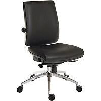 24 Hour Executive Ergonomic Task Operator Office Chair Leather Look With Aluminium Base 24 Hour Executive Ergonomic Task Operator Office Chair Leather Look With Aluminium Base