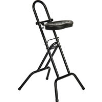 Black Folding Sit Stand Support Stool