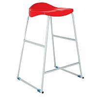 Titan Classroom Stool Size 3 445mm Seat Height (Ages: 5-7 Years) Polly Lipped Seat With Skid Base Red T90-R - 10 Years Manufacturer's Warranty Titan Classroom Stool Size 3 445mm Seat Height (Ages: 5-7 Years) Polly Lipped Seat With Skid Base Red T90-R - 10 Years Manufacturer's Warranty