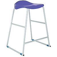 Titan Classroom Stool Size 5 610mm Seat Height (Ages: 9-13 Years) Polly Lipped Seat With Skid Base Blue T92-B - 10 Years Manufacturer's Warranty Titan Classroom Stool Size 5 610mm Seat Height (Ages: 9-13 Years) Polly Lipped Seat With Skid Base Blue T92-B - 10 Years Manufacturer's Warranty