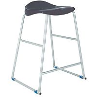 Titan Classroom Stool Size 5 610mm Seat Height (Ages: 9-13 Years) Polly Lipped Seat With Skid Base Charcoal T92-C - 10 Years Manufacturer's Warranty Titan Classroom Stool Size 5 610mm Seat Height (Ages: 9-13 Years) Polly Lipped Seat With Skid Base Charcoal T92-C - 10 Years Manufacturer's Warranty