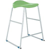 Titan Classroom Stool Size 5 610mm Seat Height (Ages: 9-13 Years) Polly Lipped Seat With Skid Base Green T92-GN - 10 Years Manufacturer's Warranty Titan Classroom Stool Size 5 610mm Seat Height (Ages: 9-13 Years) Polly Lipped Seat With Skid Base Green T92-GN - 10 Years Manufacturer's Warranty
