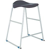 Titan Classroom Stool Size 6 685mm Seat Height (Ages: 13+ Years) Polly Lipped Seat With Skid Base Charcoal T93-C - 10 Years Manufacturer's Warranty Titan Classroom Stool Size 6 685mm Seat Height (Ages: 13+ Years) Polly Lipped Seat With Skid Base Charcoal T93-C - 10 Years Manufacturer's Warranty