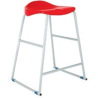 Titan Classroom Stool Size 6 685mm Seat Height (Ages: 13+ Years) Polly Lipped Seat With Skid Base Red T93-R - 10 Years Manufacturer's Warranty Titan Classroom Stool Size 6 685mm Seat Height (Ages: 13+ Years) Polly Lipped Seat With Skid Base Red T93-R - 10 Years Manufacturer's Warranty