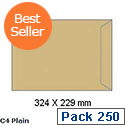 White Box C4 Envelope Manilla 80gsm Pocket Press Seal (Pack of 250) White Box C4 Envelope Manilla 80gsm Pocket Press Seal (Pack of 250)