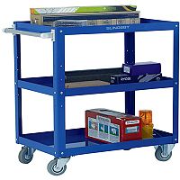 Works 3-Tier Trolley Blue 329944