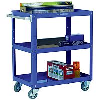 Works 3-Tier Trolley Blue 329946