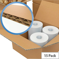 Double Wall Packing Cardboard Boxes, 457x457x305mm (Pack of 15, Ref 59189) - Strong and Durable for Shipping and Storage